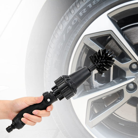 Water-Driven Rotary Cleaning Brush - Hand-Held Water Spray Scrubber for Car & Home - Marify