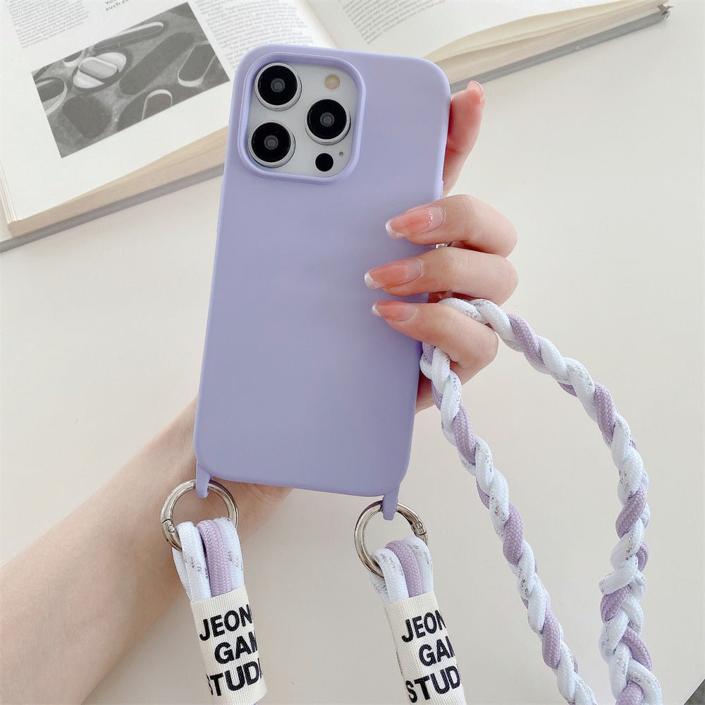 Woven Crossbody Phone Case with Lanyard - Card Holder Back Cover for iPhone & Android - Marify