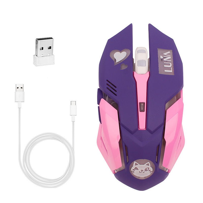 Silent Gaming Mouse - Mute Click Optical Mouse for PC & Laptop - Marify