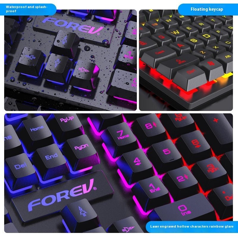 Wired RGB Keyboard - Luminous Backlit Keyboard for Desktop & Laptop - Marify