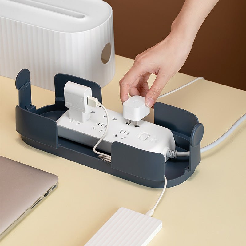 Power Strip Cable Storage Box - Anti-Dust Charger Socket Organizer & Wire Management Bin - Marify