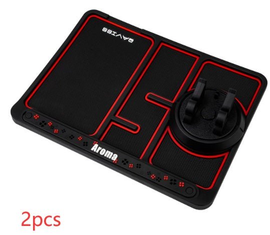 4-in-1 Non-Slip Car Phone Pad - Anti-Slide Dashboard Mat with Parking Number Card Holder - Marify