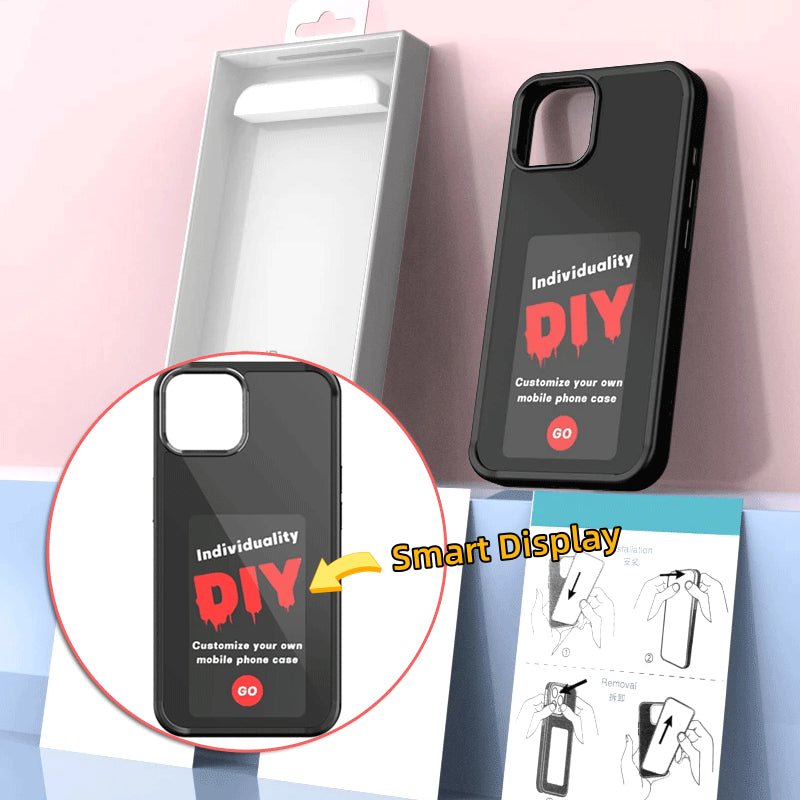 E-Ink Screen Phone Case - Customizable Display Cover, Battery-Free Personalized Design - Marify