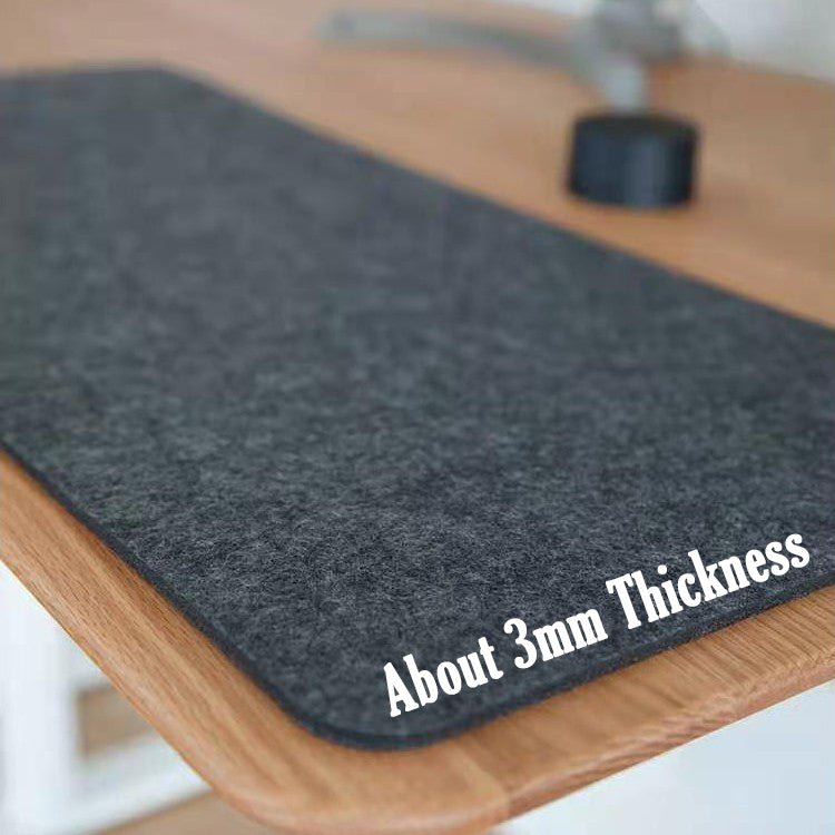 Minimalist Felt Desk Pad - Non-Slip Extended Mouse & Keyboard Mat for Gaming & Office - Marify