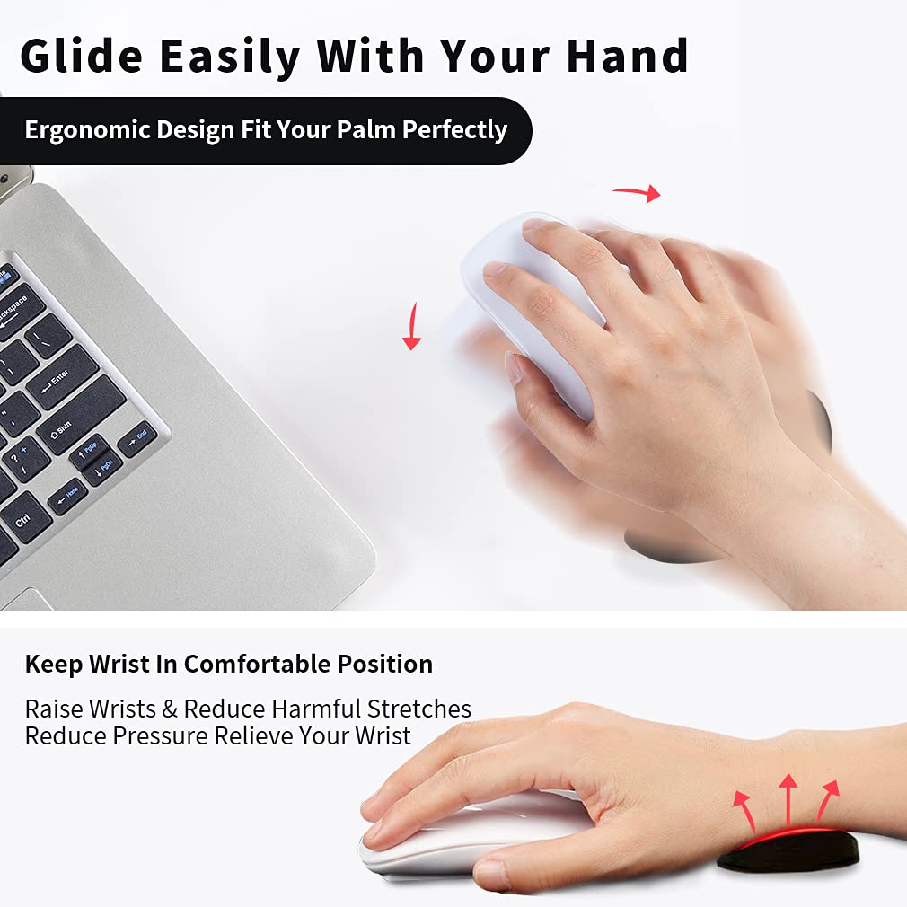 Ergonomic Silicone Wrist Rest Mouse Pad - Non-Slip Gel Support Mat for Office & Gaming - Marify