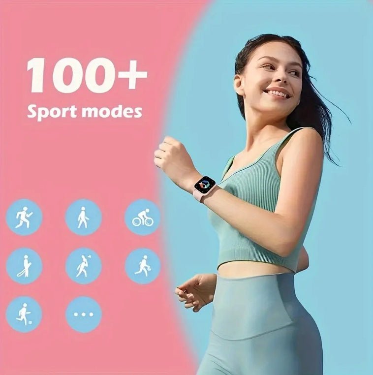ZL54C Square Smart Watch - Bluetooth Call Heart Rate Sport Fitness Tracker for iOS & Android - Marify