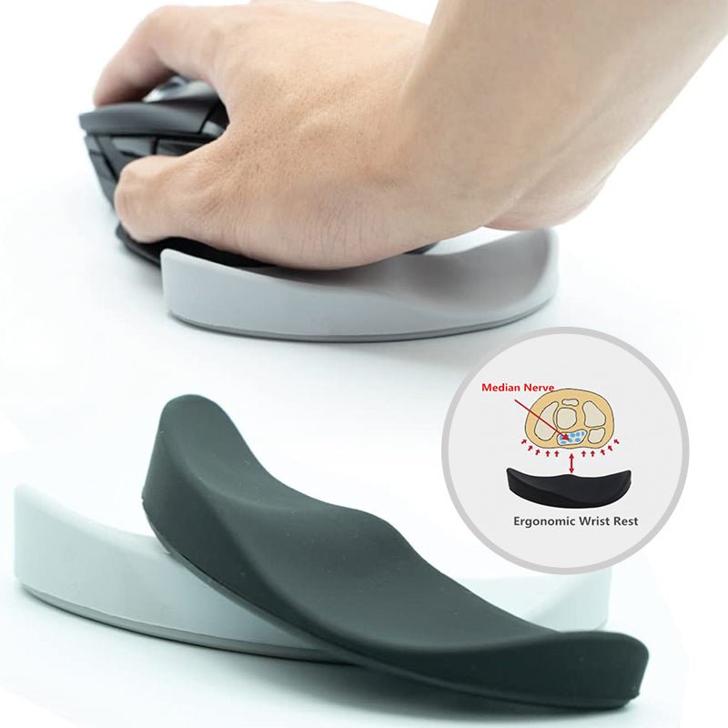 Ergonomic Silicone Wrist Rest Mouse Pad - Non-Slip Gel Support Mat for Office & Gaming - Marify