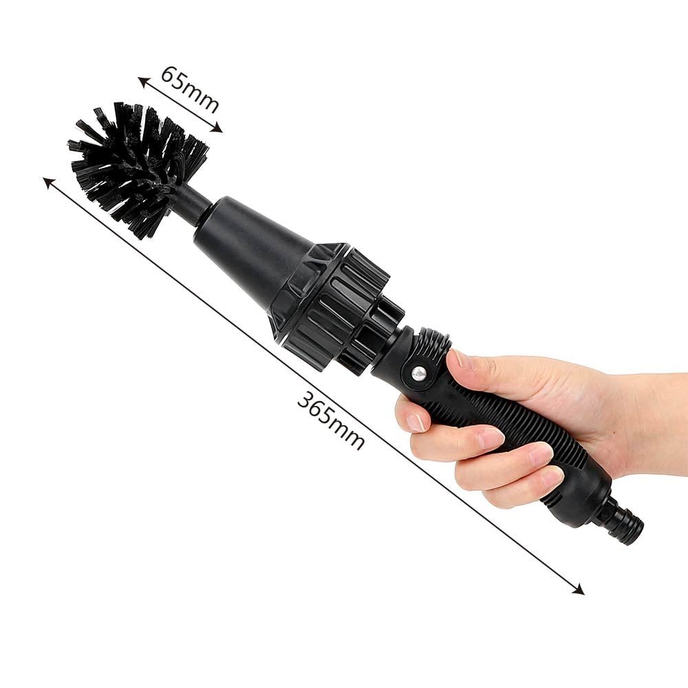 Water-Driven Rotary Cleaning Brush - Hand-Held Water Spray Scrubber for Car & Home - Marify