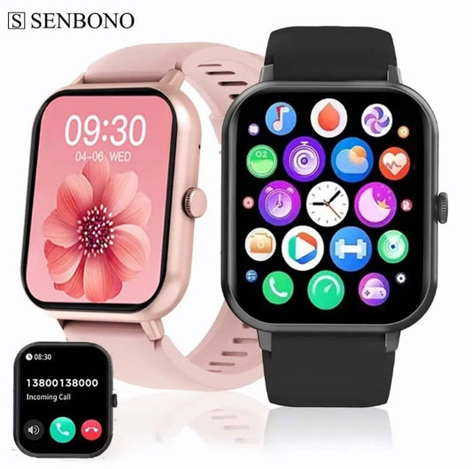 ZL54C Square Smart Watch - Bluetooth Call Heart Rate Sport Fitness Tracker for iOS & Android - Marify