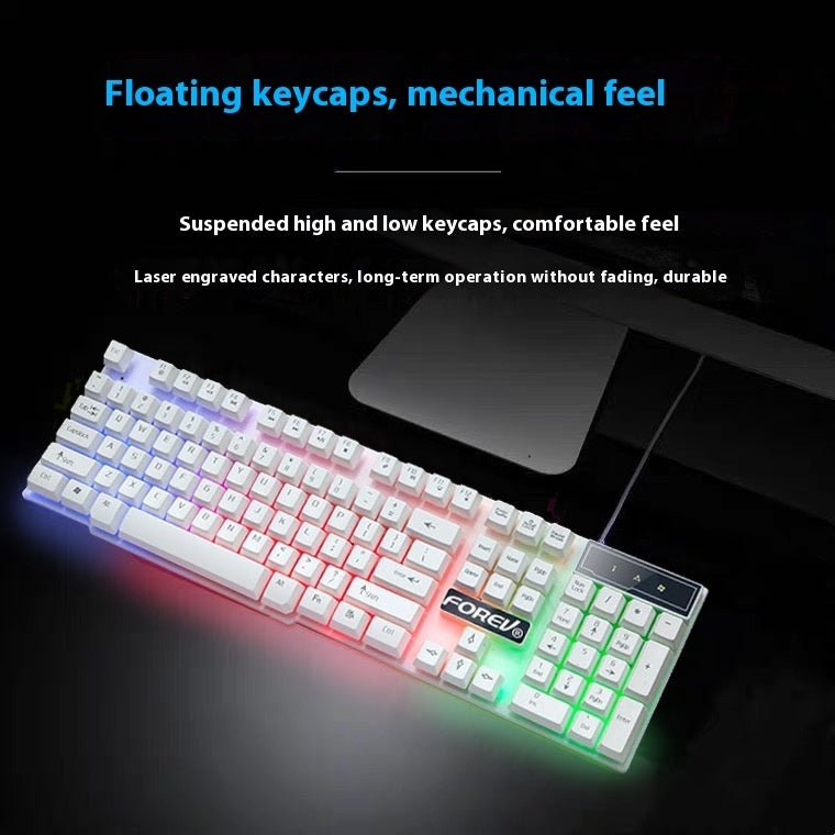 Wired RGB Keyboard - Luminous Backlit Keyboard for Desktop & Laptop - Marify
