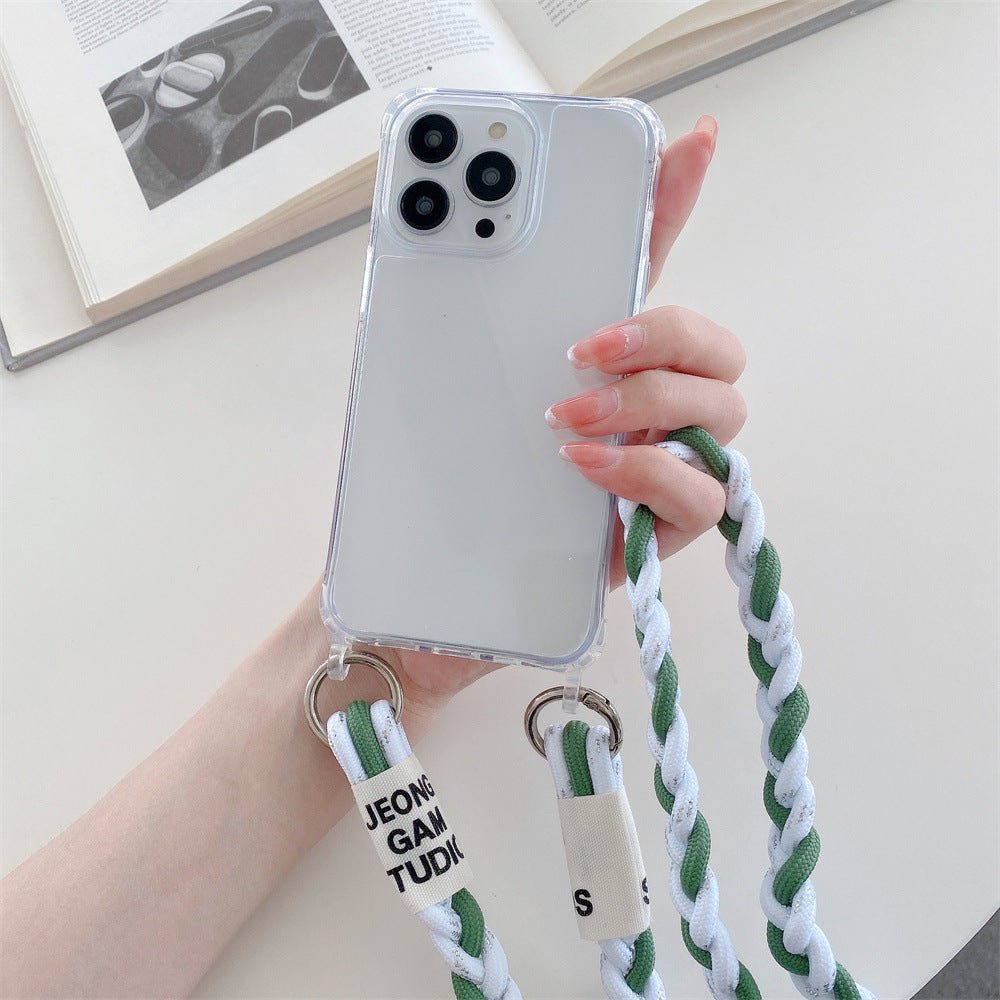 Woven Crossbody Phone Case with Lanyard - Card Holder Back Cover for iPhone & Android - Marify