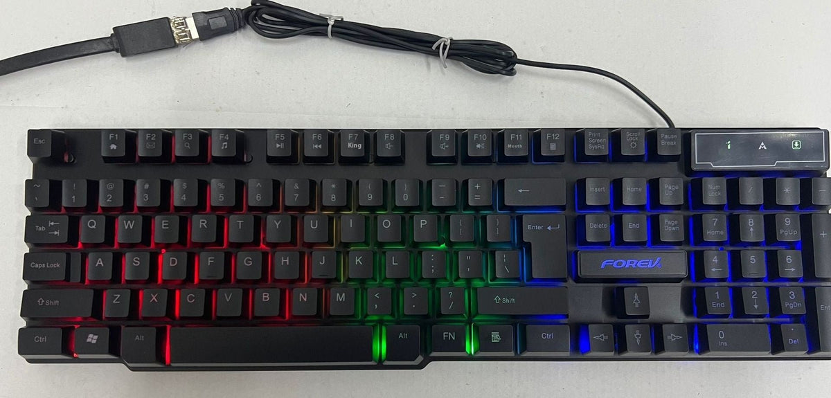 Wired RGB Keyboard - Luminous Backlit Keyboard for Desktop & Laptop - Marify
