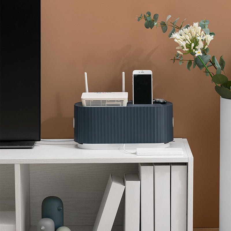 Power Strip Cable Storage Box - Anti-Dust Charger Socket Organizer & Wire Management Bin - Marify