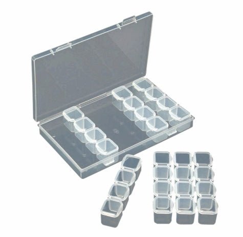 28-Grid Diamond Painting Storage Box - Organizer Case for Embroidery Accessories & Cross Stitch Tools - Marify