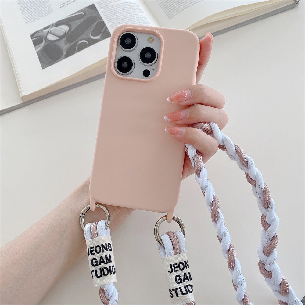 Woven Crossbody Phone Case with Lanyard - Card Holder Back Cover for iPhone & Android - Marify