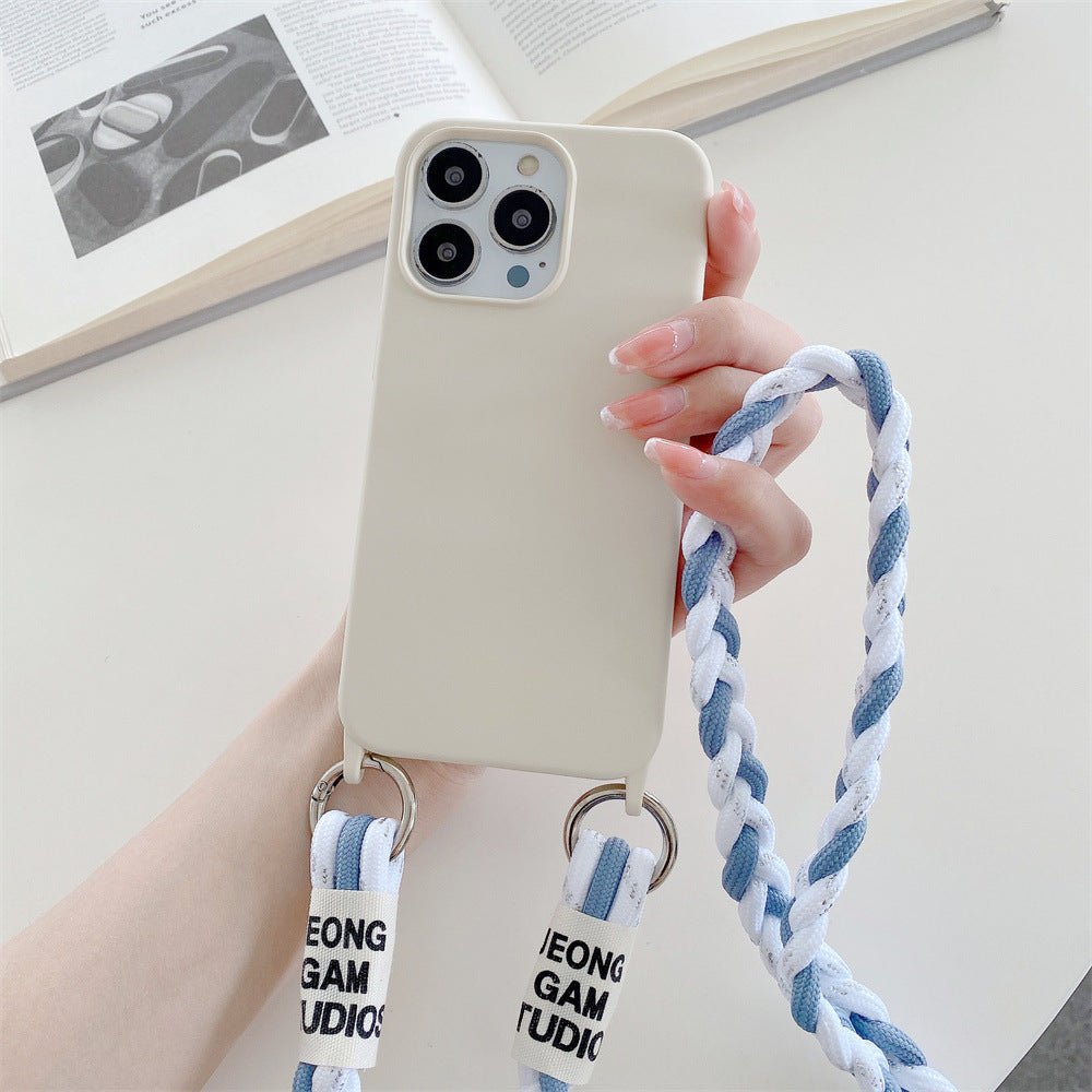 Woven Crossbody Phone Case with Lanyard - Card Holder Back Cover for iPhone & Android - Marify