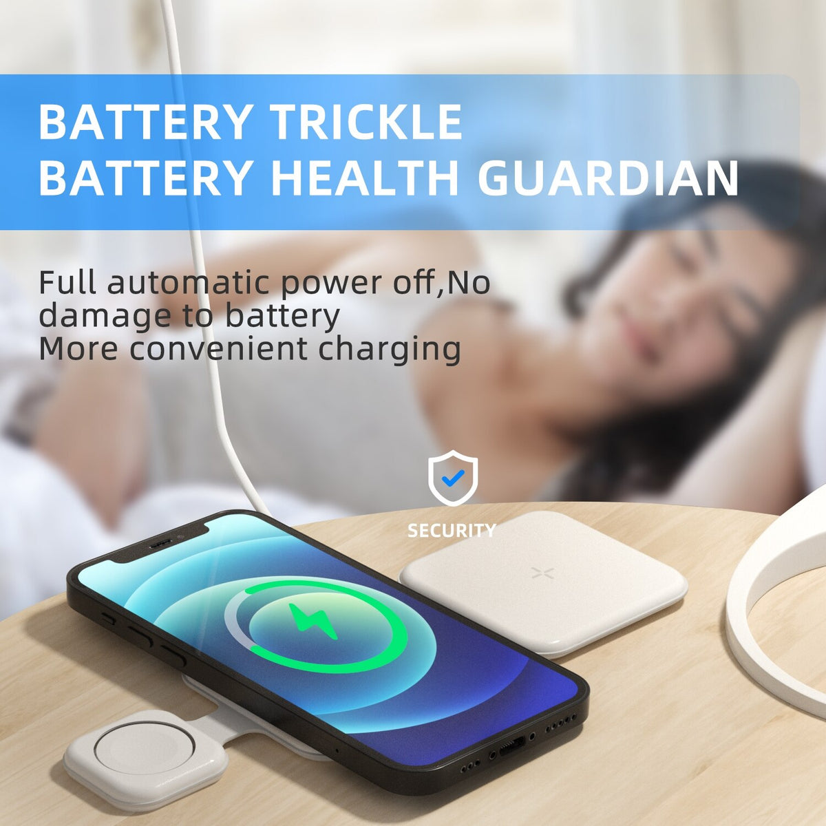 3-in-1 Magnetic Foldable Wireless Charger Station - Multi-Device Fast Charging for iPhone, Watch & AirPods - Marify