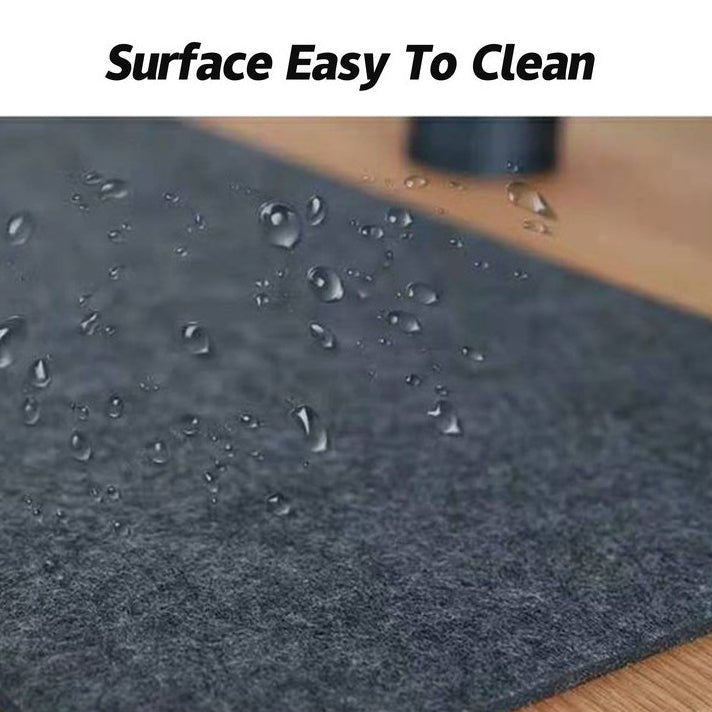 Minimalist Felt Desk Pad - Non-Slip Extended Mouse & Keyboard Mat for Gaming & Office - Marify