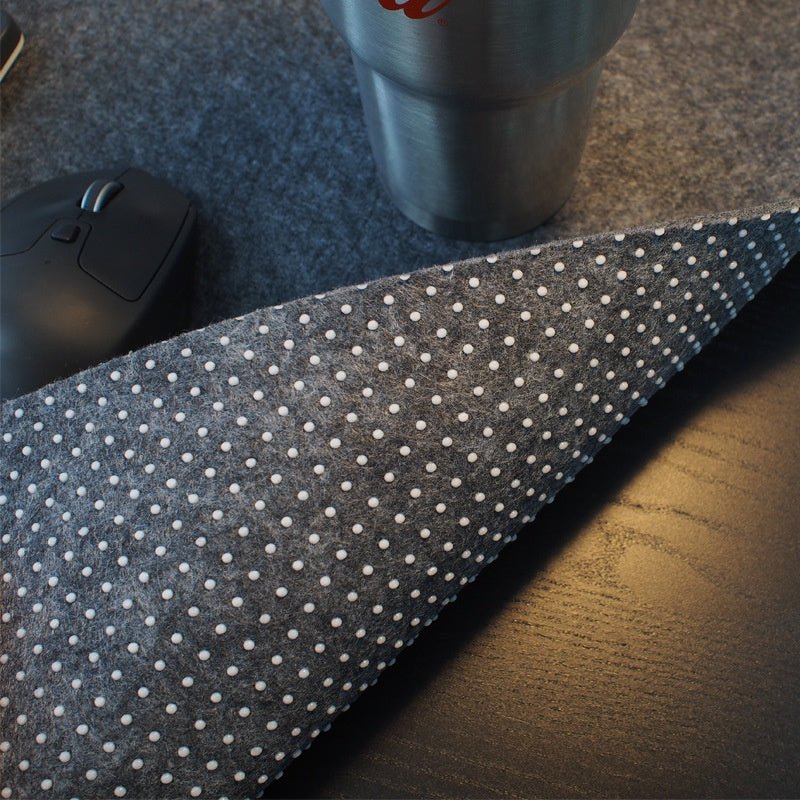 Minimalist Felt Desk Pad - Non-Slip Extended Mouse & Keyboard Mat for Gaming & Office - Marify